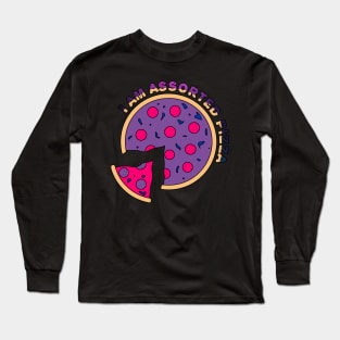 Assorted Pizza Bisexual Bi-zza Long Sleeve T-Shirt